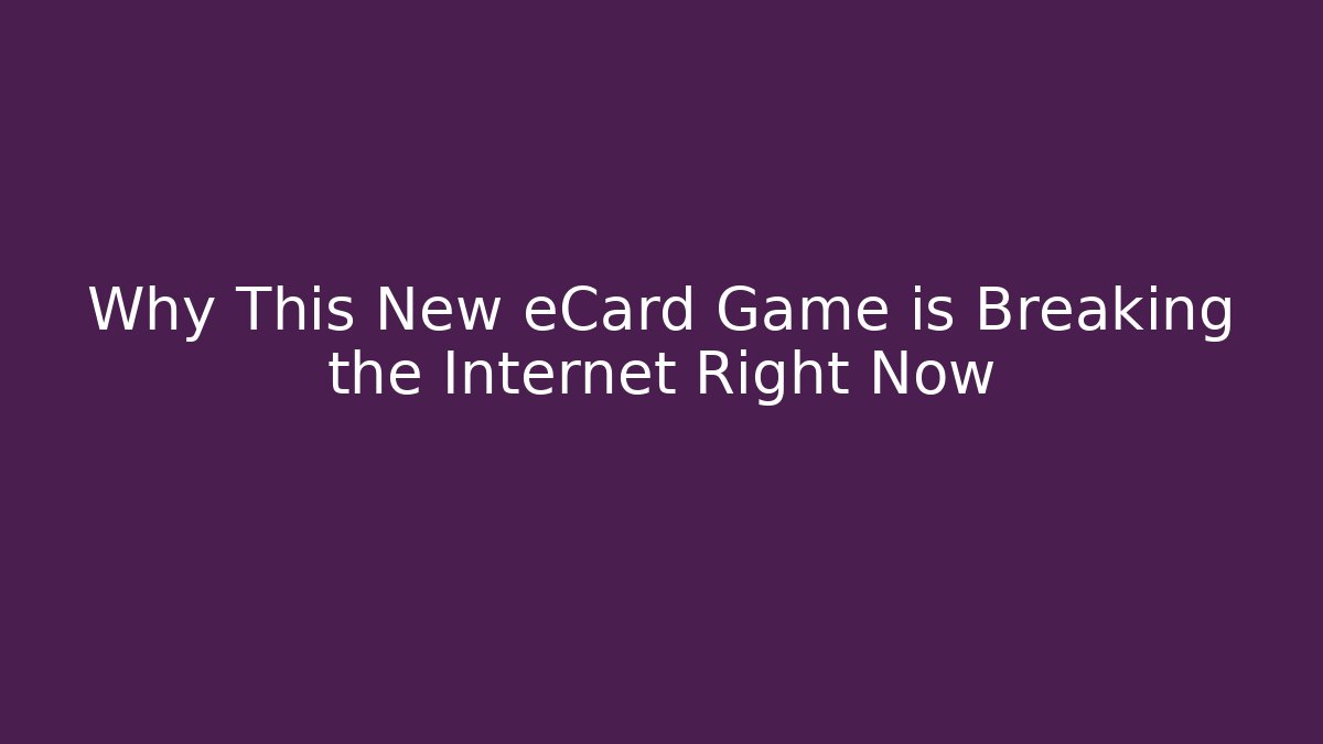 Why This New eCard Game is Breaking the Internet Right Now - Critter Realm