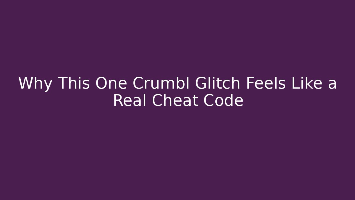 Why This One Crumbl Glitch Feels Like a Real Cheat Code