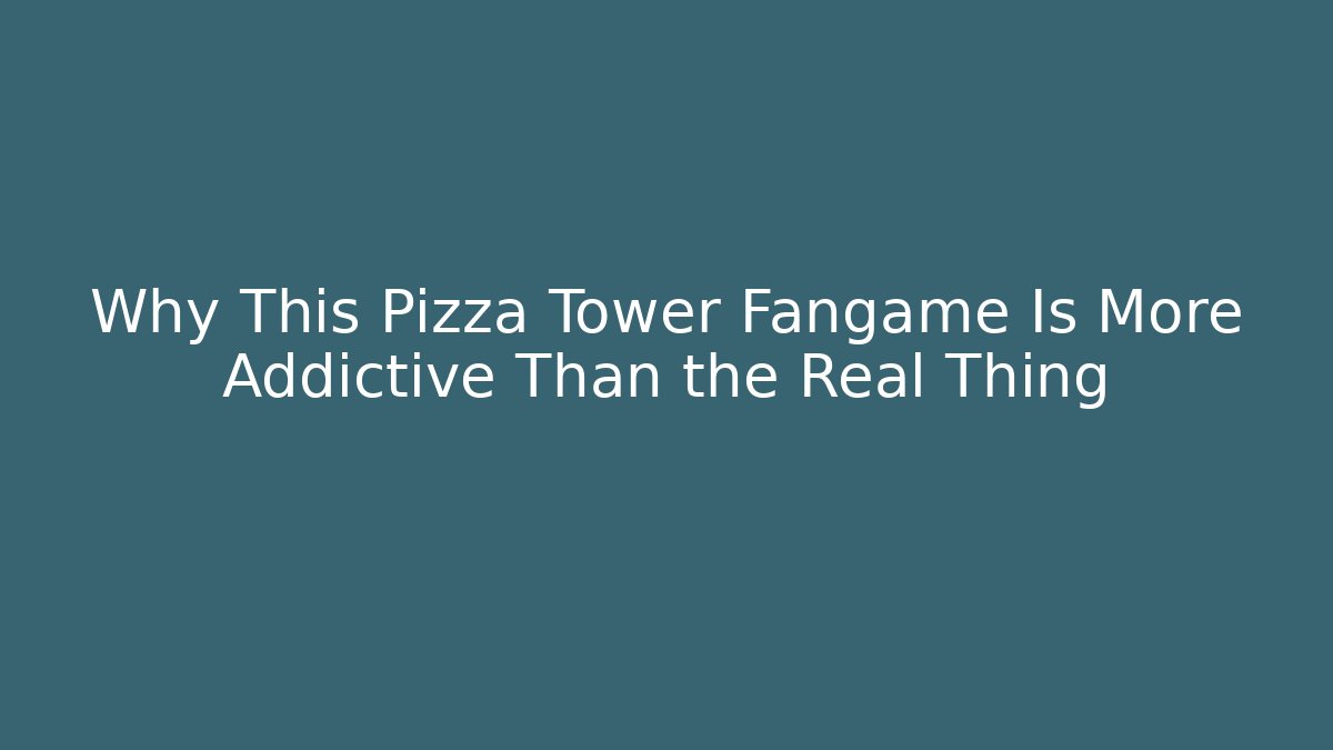 Why This Pizza Tower Fangame Is More Addictive Than the Real Thing