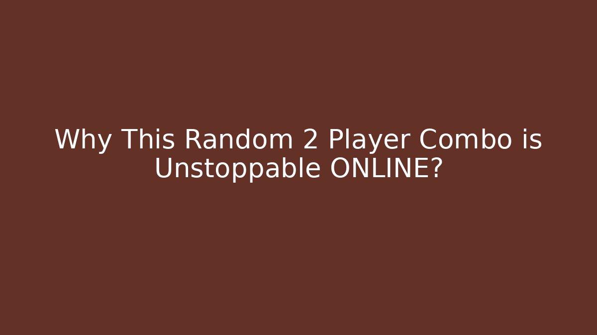Why This Random 2 Player Combo is Unstoppable ONLINE? - Critter Realm