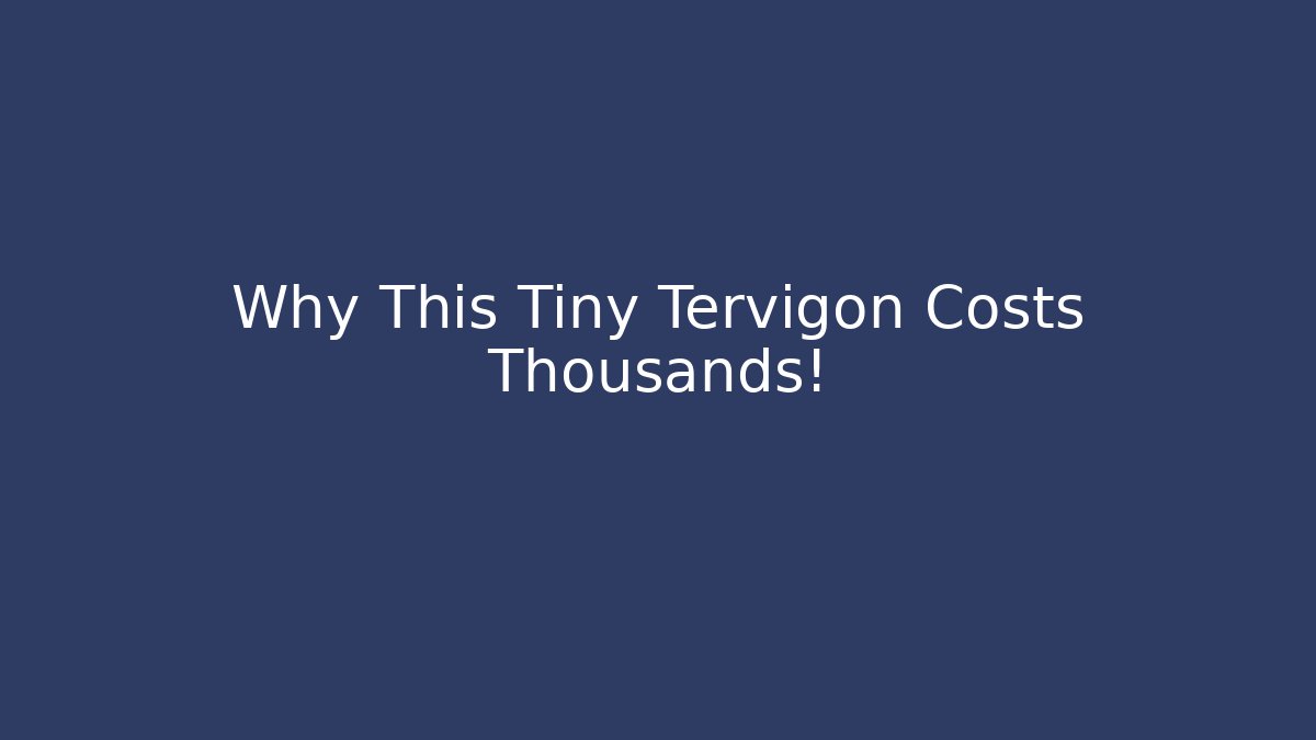 Why This Tiny Tervigon Costs Thousands! - Critter Realm