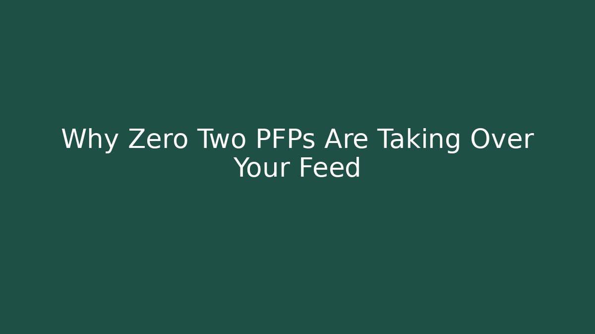 Why Zero Two PFPs Are Taking Over Your Feed