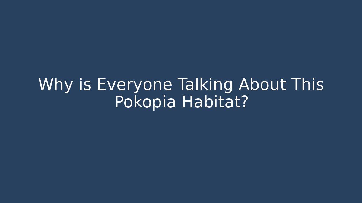 Why is Everyone Talking About This Pokopia Habitat?