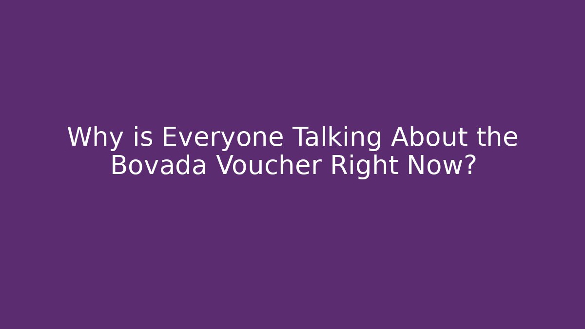 Why is Everyone Talking About the Bovada Voucher Right Now?