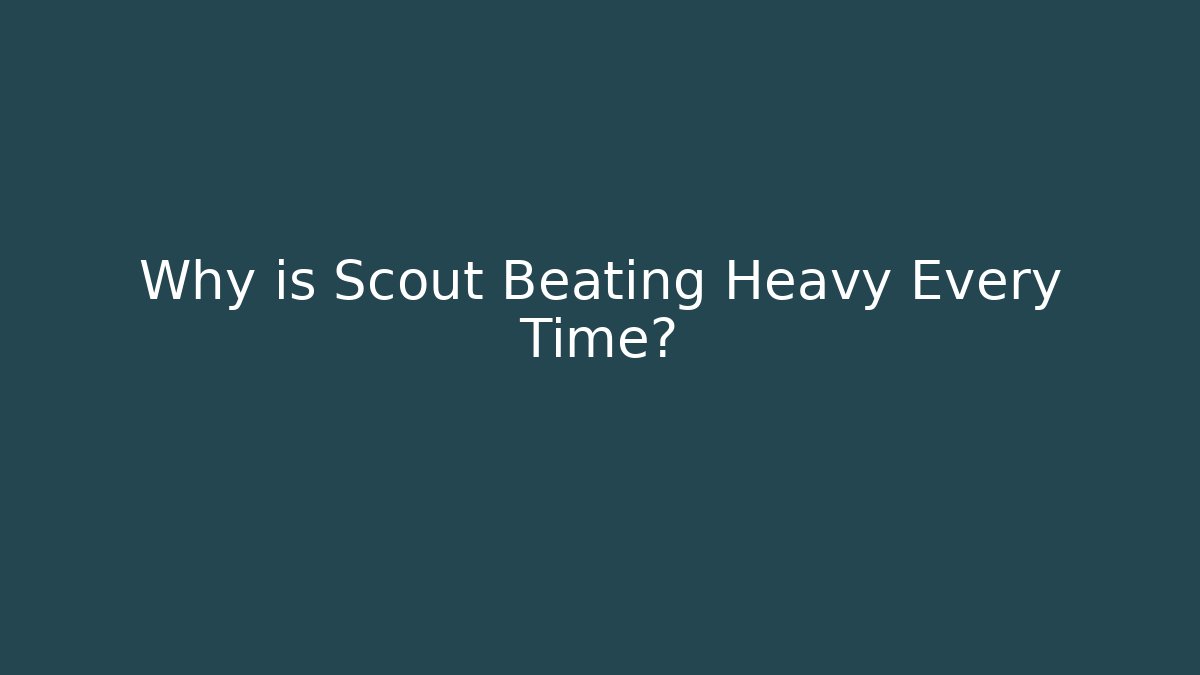 Why is Scout Beating Heavy Every Time?