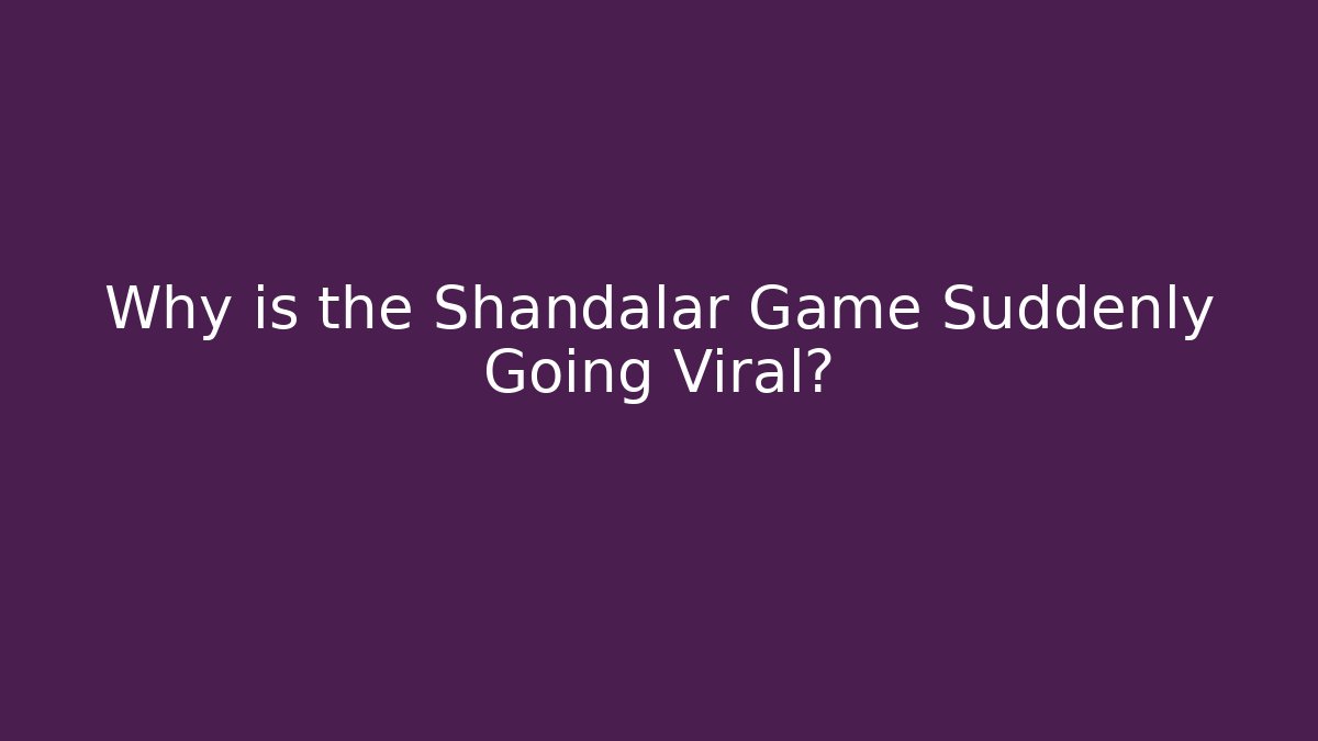Why is the Shandalar Game Suddenly Going Viral?