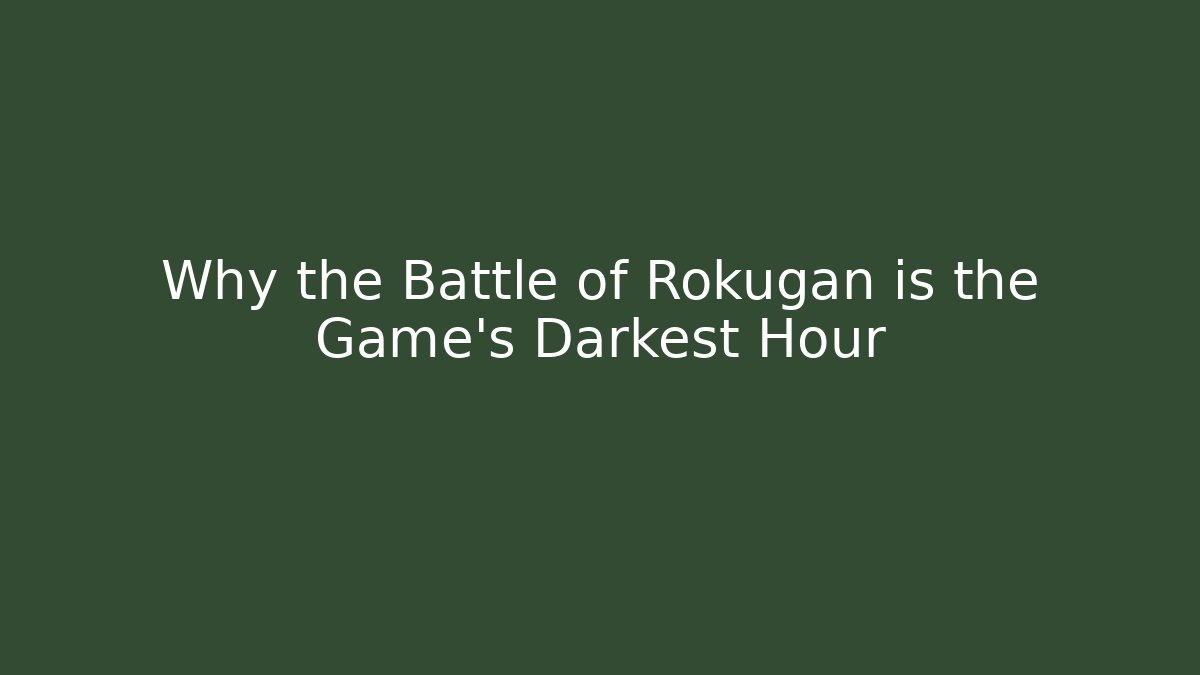 Why the Battle of Rokugan is the Game's Darkest Hour