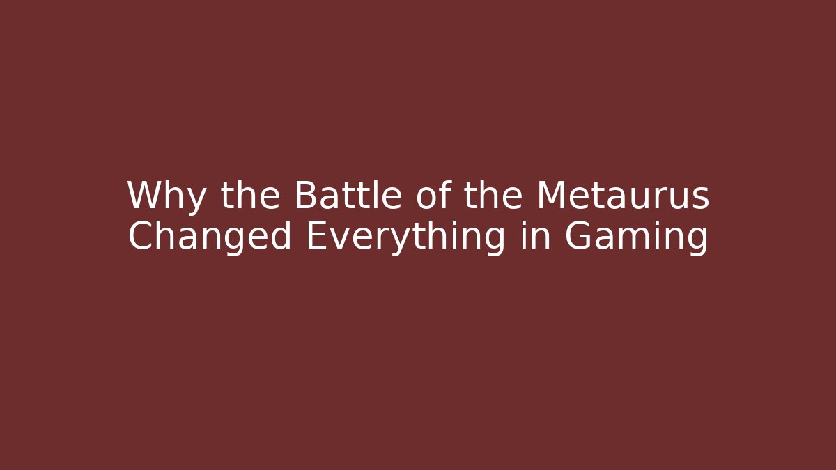Why the Battle of the Metaurus Changed Everything in Gaming