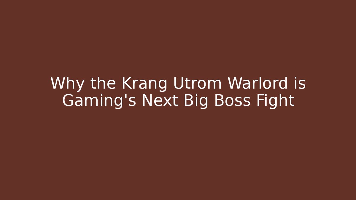 Why the Krang Utrom Warlord is Gaming's Next Big Boss Fight