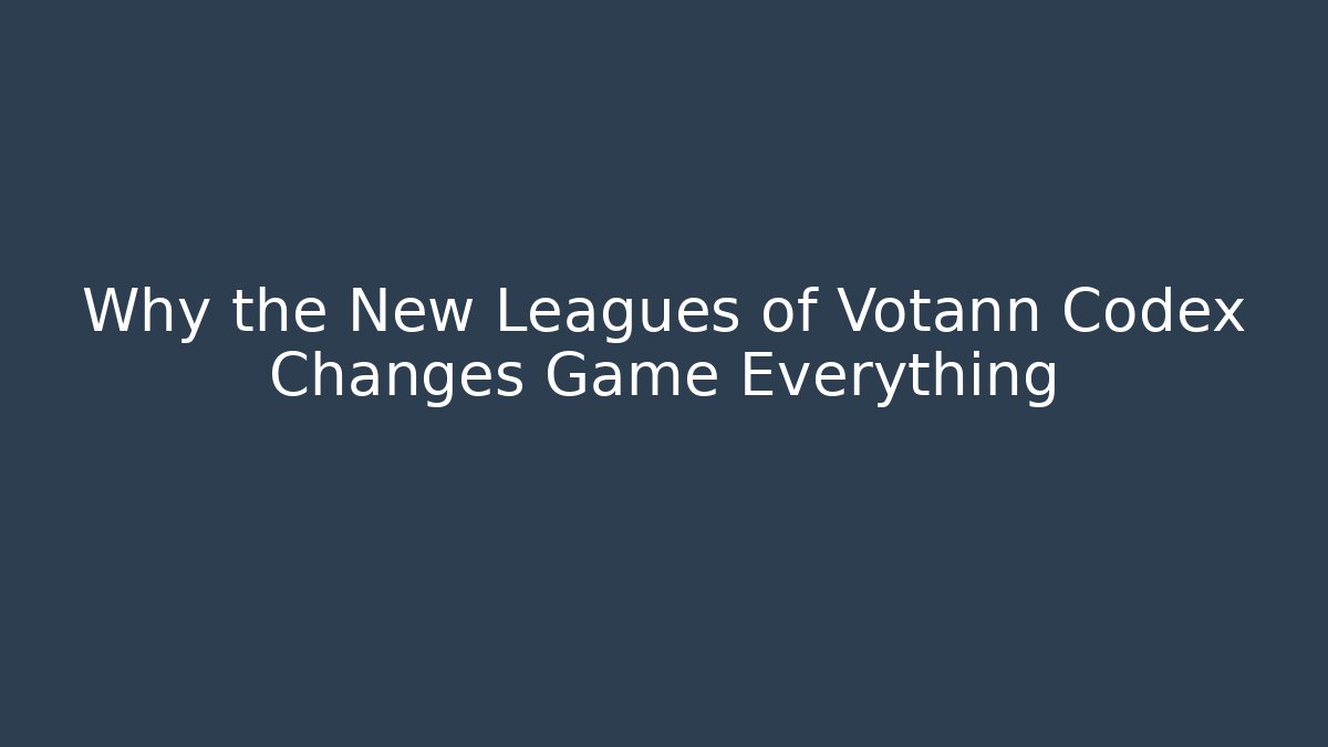 Why the New Leagues of Votann Codex Changes Game Everything