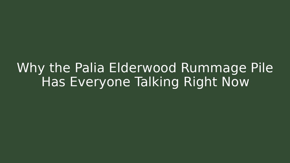 Why the Palia Elderwood Rummage Pile Has Everyone Talking Right Now