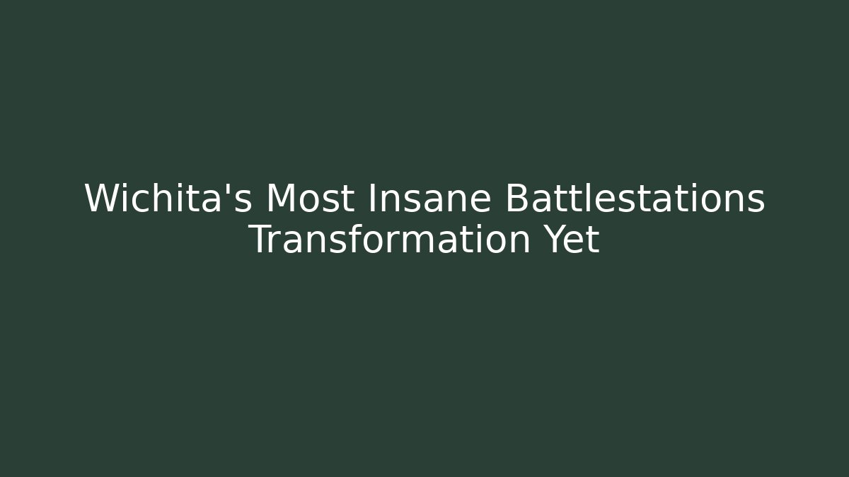 Wichita's Most Insane Battlestations Transformation Yet - Critter Realm