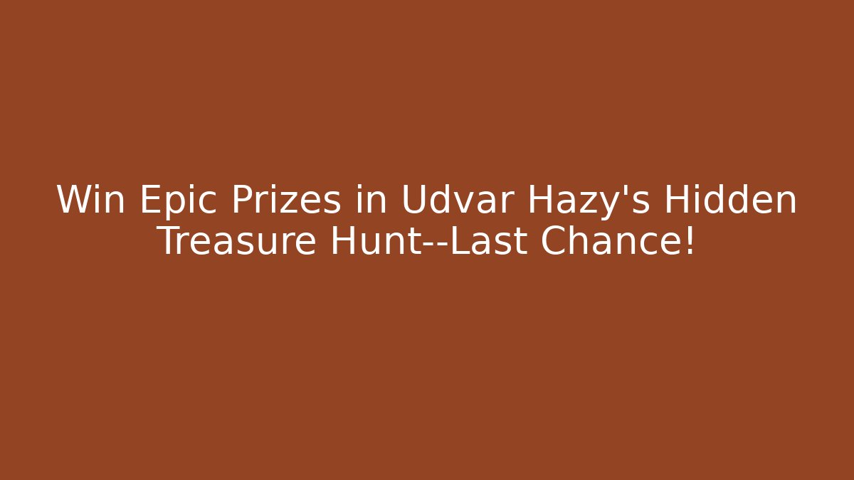 Win Epic Prizes in Udvar Hazy's Hidden Treasure Hunt—Last Chance!