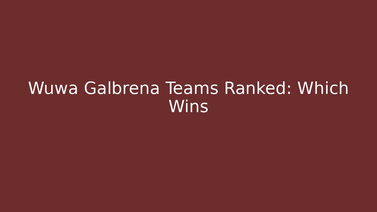 Wuwa Galbrena Teams Ranked: Which Wins