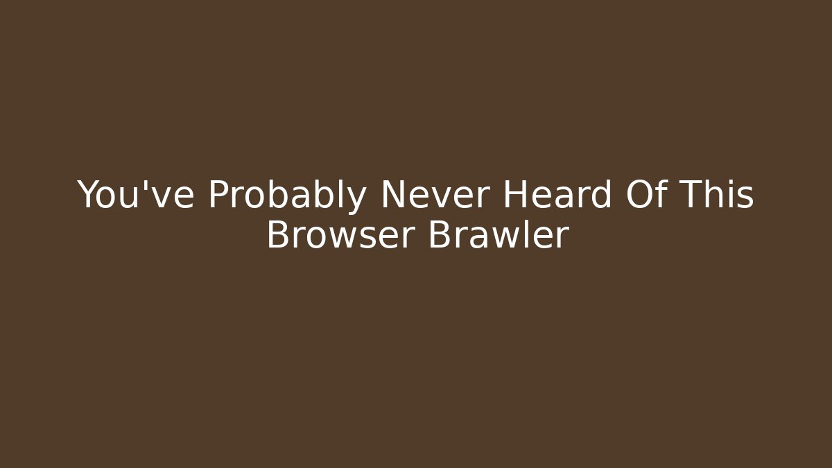 You've Probably Never Heard Of This Browser Brawler - Critter Realm