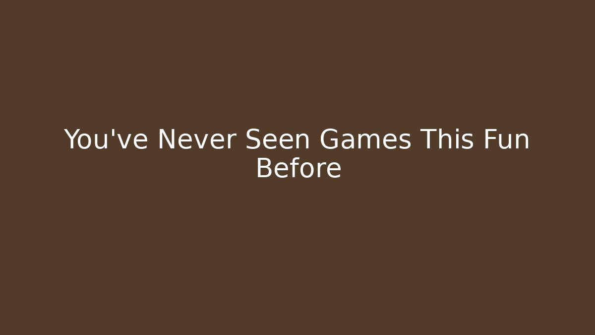 You’ve Never Seen Games This Fun Before - Critter Realm