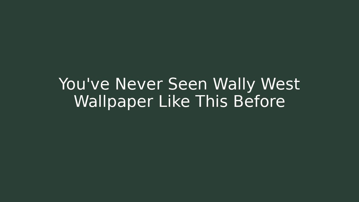 You’ve Never Seen Wally West Wallpaper Like This Before
