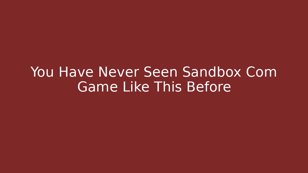 You Have Never Seen Sandbox Com Game Like This Before - Critter Realm