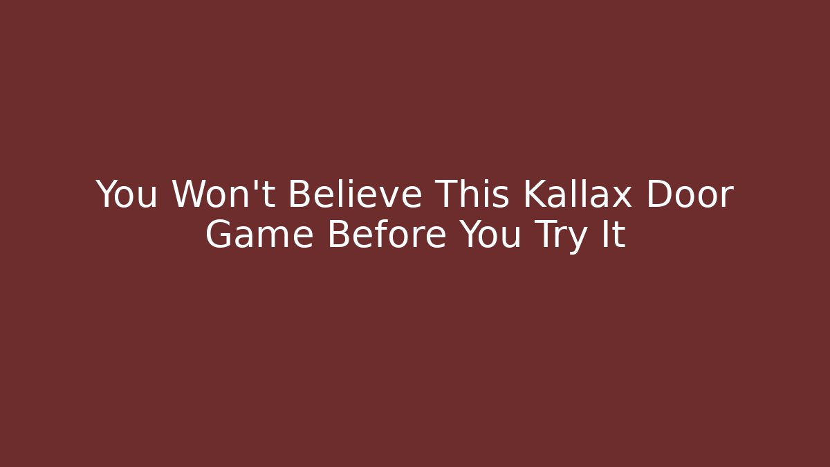 You Won't Believe This Kallax Door Game Before You Try It