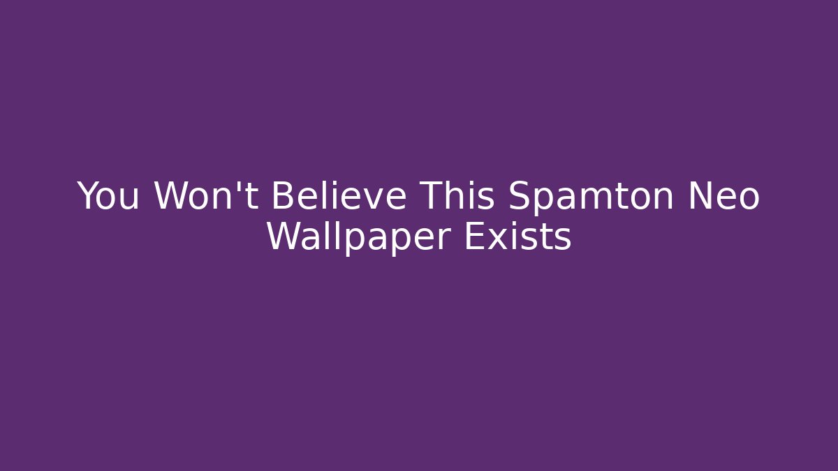 You Won't Believe This Spamton Neo Wallpaper Exists - Critter Realm