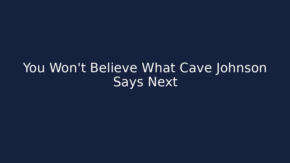 You Won't Believe What Cave Johnson Says Next