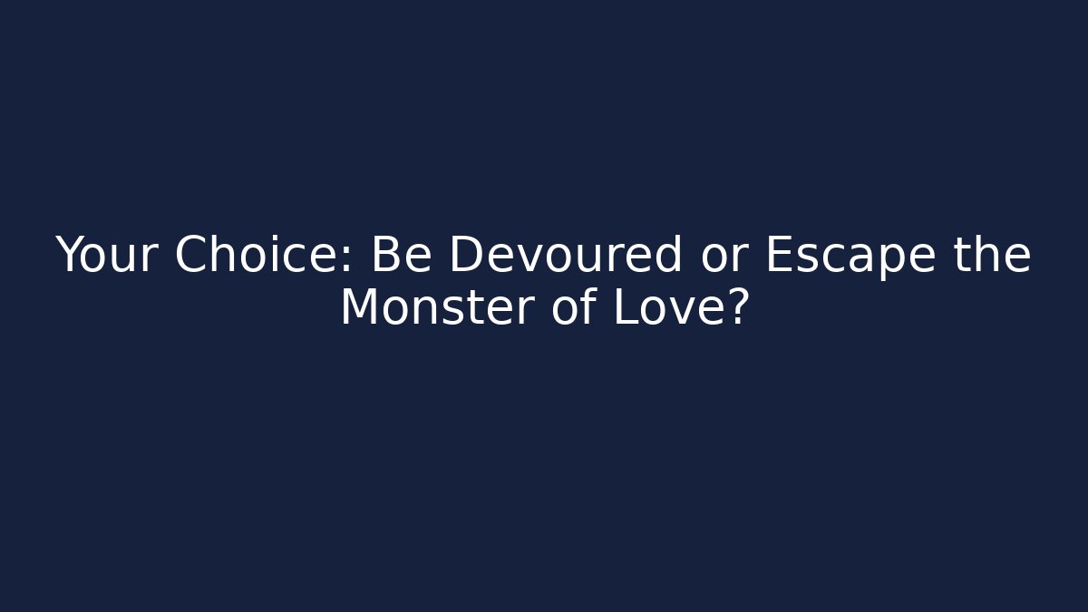 Your Choice: Be Devoured or Escape the Monster of Love?
