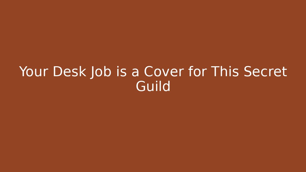 Your Desk Job is a Cover for This Secret Guild