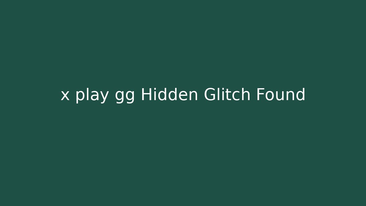 x play gg Hidden Glitch Found - Critter Realm